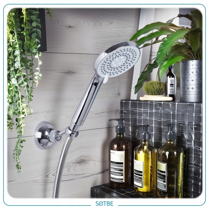 Wodooszczędna słuchawka prysznicowa 5 zakresowa wielofunkcyjna anti-calc