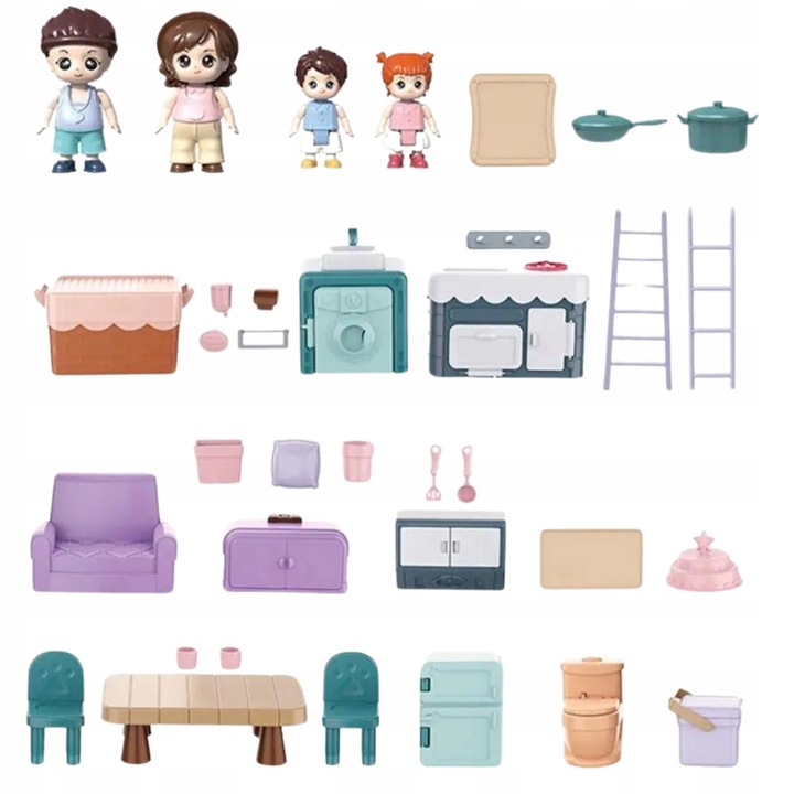 SAMOCHÓD TURYSTYCZNY KAMPER ZESTAW KEMPINGOWY FIGURKI DOMEK PIKNIK MELODIE