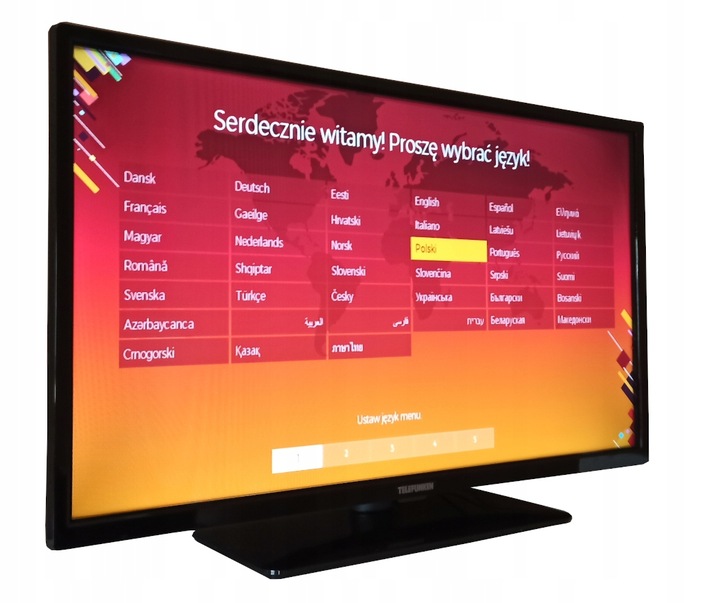 Telewizor LED 24" Telefunken E24H340A 12 Volt Do KAMPERA DVB-T2 HEVC