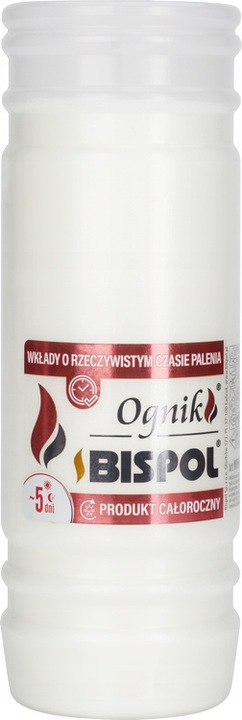 Wkłady do zniczy Bispol WP5N 120h 18szt