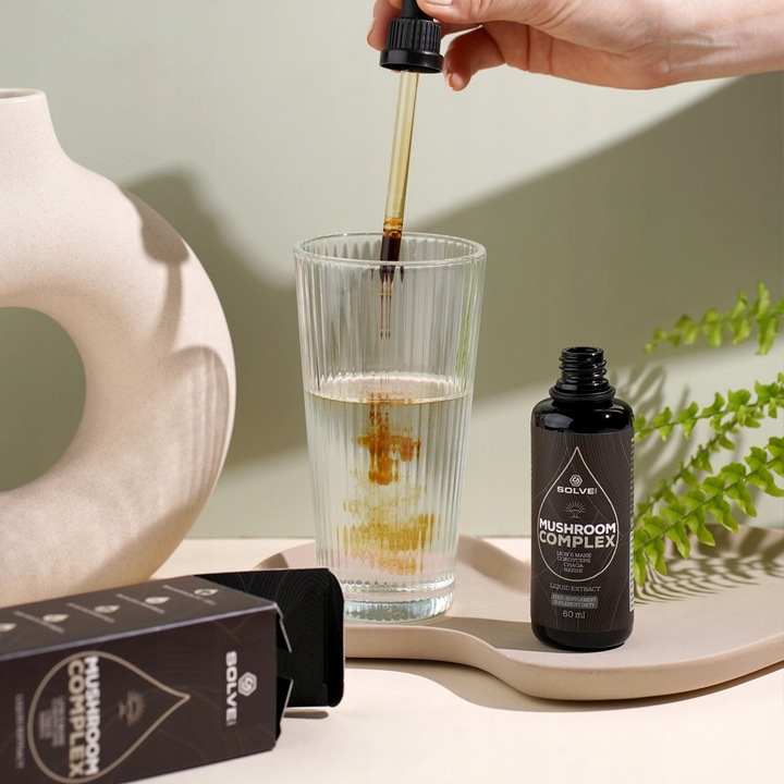 SOLVE LABS MUSHROOM COMPLEX W KROPLACH 60 ML 4 Grzyby witalne Ekstrakt