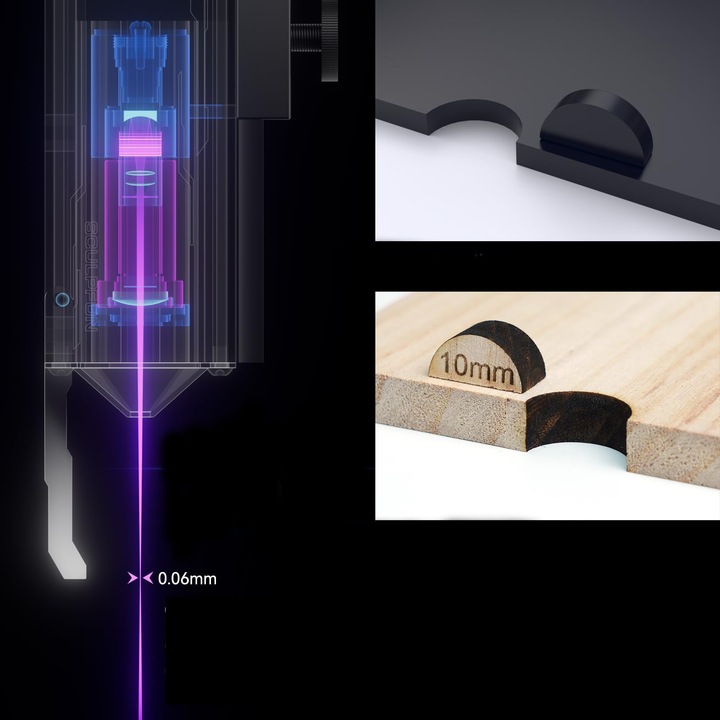 Grawerka laserowa Micro Desktop 10000mm/min SCULPFUN iCube Pro 5W 130*130mm