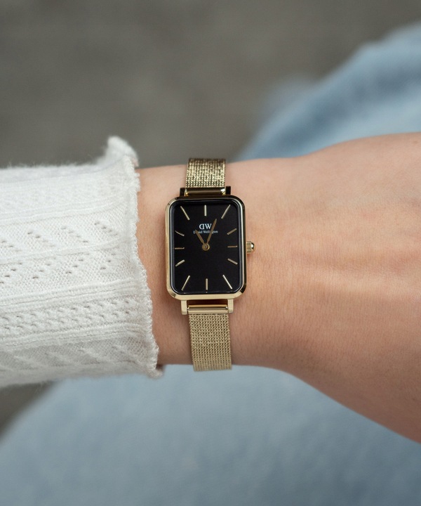 Zegarek damski Daniel Wellington Quadro Pressed Evergold 20 DW-DW00100557