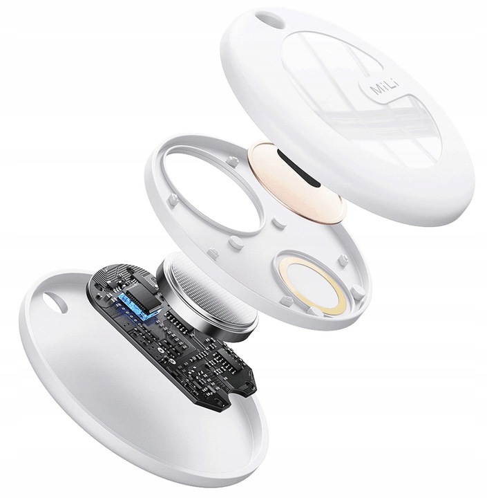 Lokalizator GPS MiTag Bluetooth iOS MiLi + Etui Brelok Pasuje do AirTag