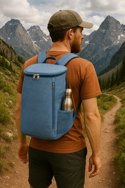 Plecak Termiczny Chłodzący Turystyczny Torba Izolacyjna Lodówka + Wkład