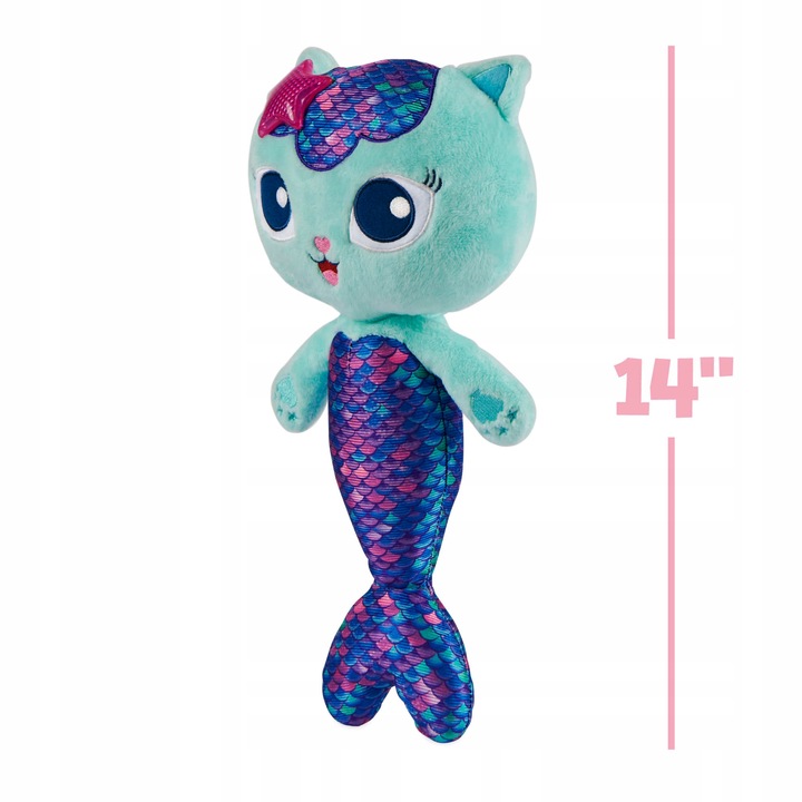 KOCI DOMEK GABI SYRENKOTKA INTERAKTYWNA MASKOTKA MÓWIĄCA ŚW + DŹW 35 CM