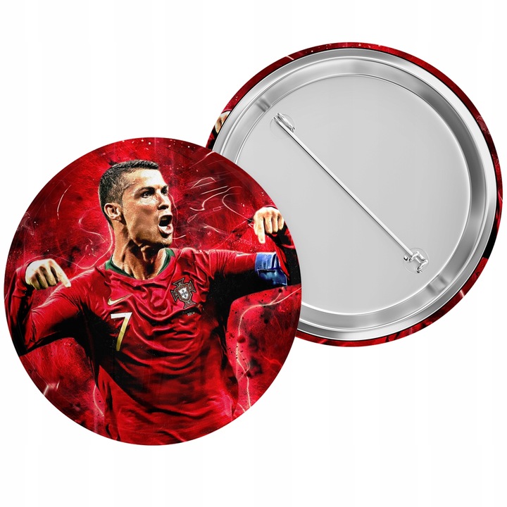 Zestaw do Szkoły Czerwony Plecak + Piórnik + Pin CRISTIANO RONALDO