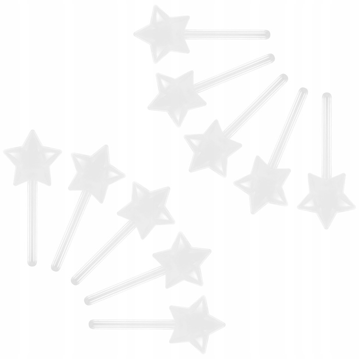 10 SZTUK POJEMNIKÓW NA CUKIERKI W KSZTAŁCIE GWIAZDY PUSTE PUDEŁKA NA