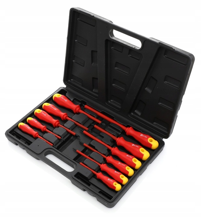 ZESTAW WKRĘTAKÓW WKRĘTAK ŚRUBOKRĘTY IZOLOWANE 11el