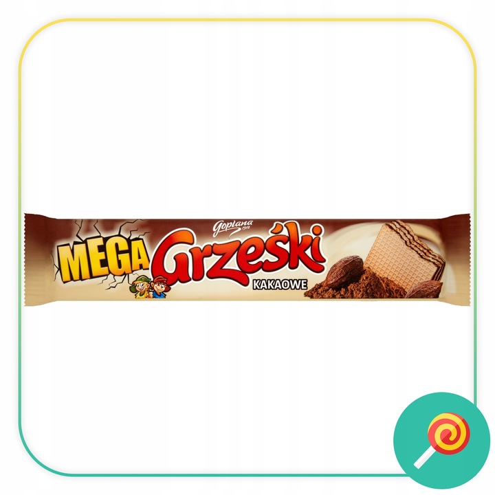 GRZEŚKI MEGA bez polewy 34g - 64szt Promocja