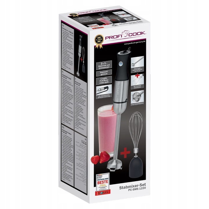 BLENDER RĘCZNY MIKSER ROBOT ROZDRABNIACZ MALAKSER WIELOFUNKCYJNY 1000W