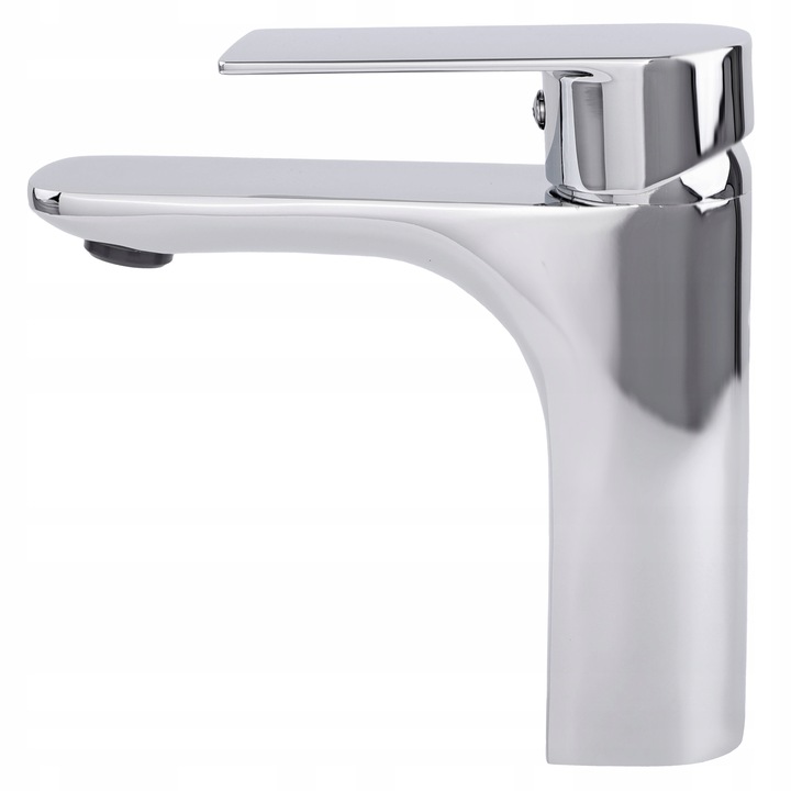 Bateria umywalkowa stojąca srebrna kran łazienkowy chrom YOKA HOME