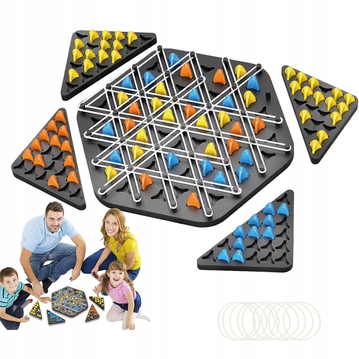 TRIGGLE BOARD GAME CHAIN TRIANGLE CHESS GAME, DESKTOP INTERACTIVE GAME 3D