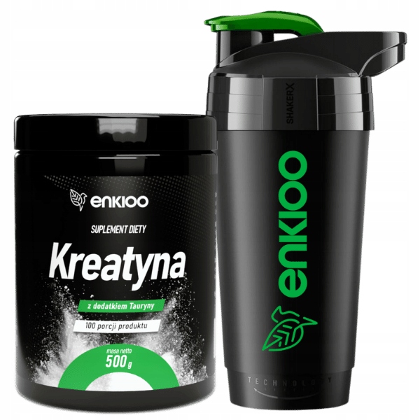 KREATYNA Monohydrat z dodatkiem TAURYNY 500g + Shaker