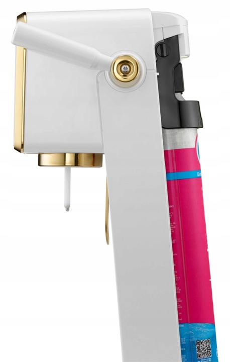 SodaStream Zestaw Saturator Art + butelka 1 L + nabój Biało-złoty