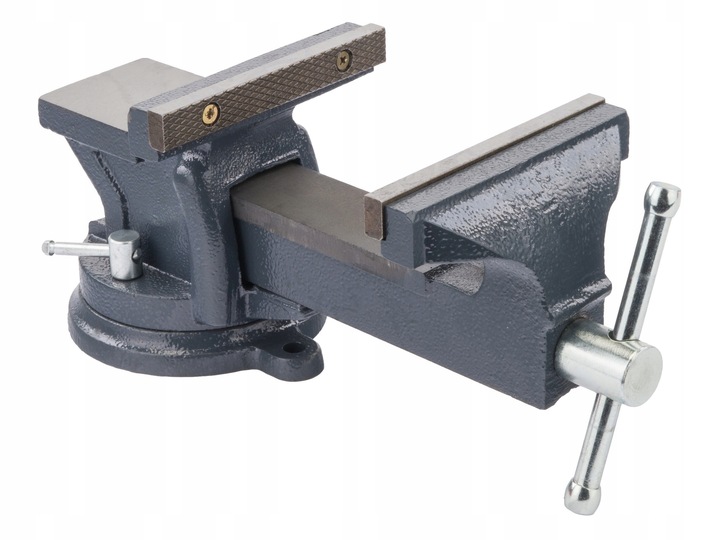 Imadło ŚLUSARSKIE 125 mm Obrotowe z Kowadłem 360
