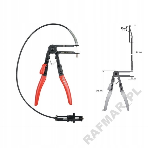 Szczypce do opasek zaciskowych z linką YATO YT-0677