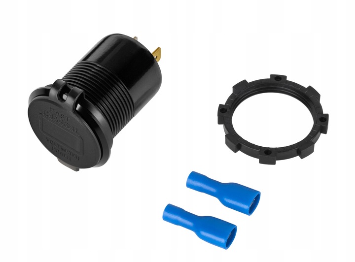 Ładowarka samochodowa USB+USB typu C Quick Charge Power Delivery 63W