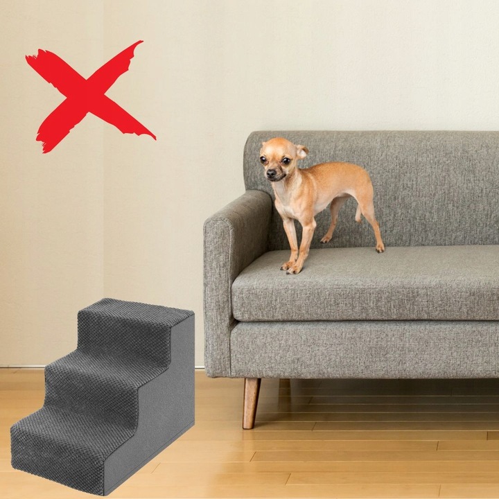 Schody Schodki Dla Psa Rampa Podest do Łóżka 3 Stopnie Bezpieczne Lovedog