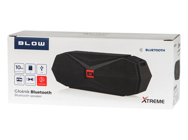 MOCNY GŁOŚNIK BLUETOOTH BOOMBOX BEZPRZEWODOWY RADIO PRZENOŚNY USB SD PASEK