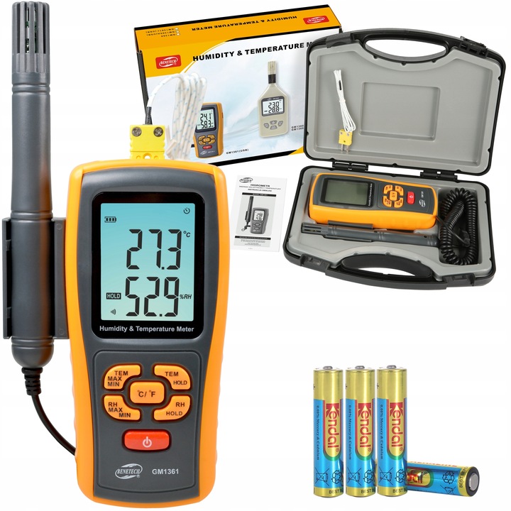 TERMO-HIGROMETR WILGOTNOŚCIOMIERZ MIERNIK WILGOTNOŚCI TEMPERATURY POWIETRZA