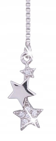 Długie srebrne kolczyki wiszące przeciągane srebro 925 elegancja