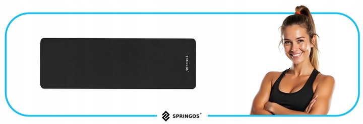 MATA DO JOGI GRUBA ANTYPOŚLIZGOWA DO ĆWICZEŃ PILATESU WYTRZYMAŁA YOGA 180cm