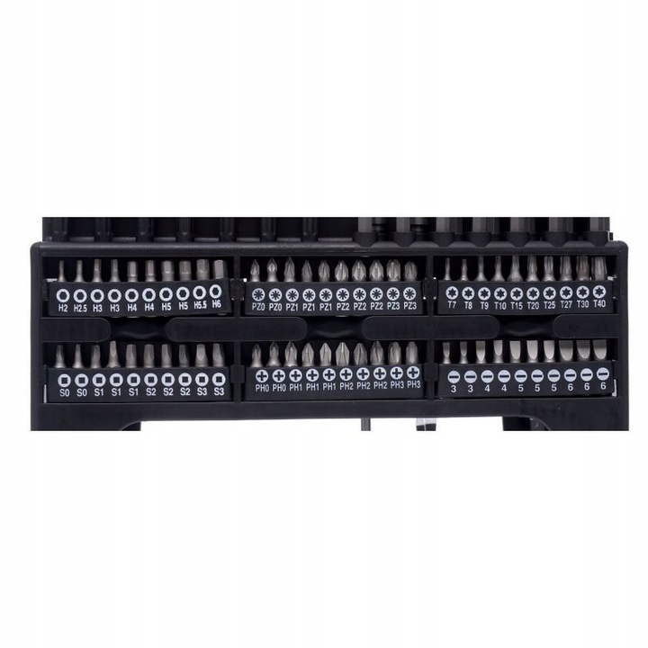 ZESTAW ŚRUBOKRĘTÓW I BITÓW STOJAK 122 ELEMENTÓW KD10958