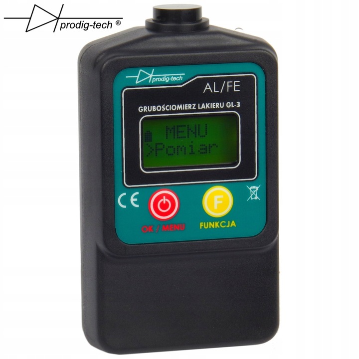 Miernik Grubości Lakieru Tester ProdigTech GL-3 UV GL-3UV Stal + Alu ETUI