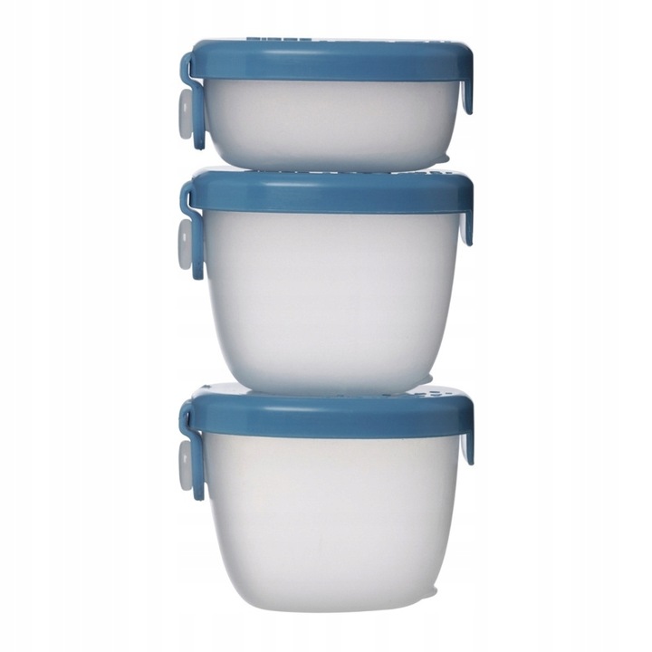 B.BOX ZESTAW POJEMNIKÓW NA PRZEKĄSKI DZIECIĘCY POKRYWKA DO LUNCHBOXA 3 SZT