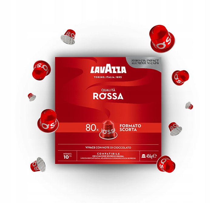 Kapsułki Z Kawą Do Nespresso Lavazza Espresso Qualita Rossa 80 szt