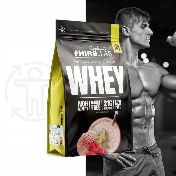 Białko koncentrat serwatkowe WPC 750 g Instant Whey Czekolada Malina hiro