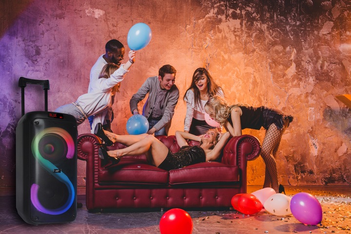 DUŻY GŁOŚNIK BEZPRZEWODOWY BLUETOOTH PARTYBOX USB KOLUMNA XXL KARAOKE