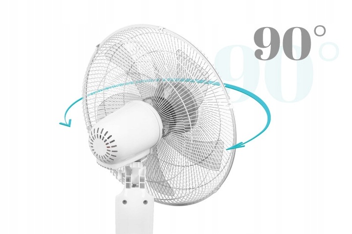 Wentylator podłogowy z sterowany pilotem, stojący TSA8024 czarny