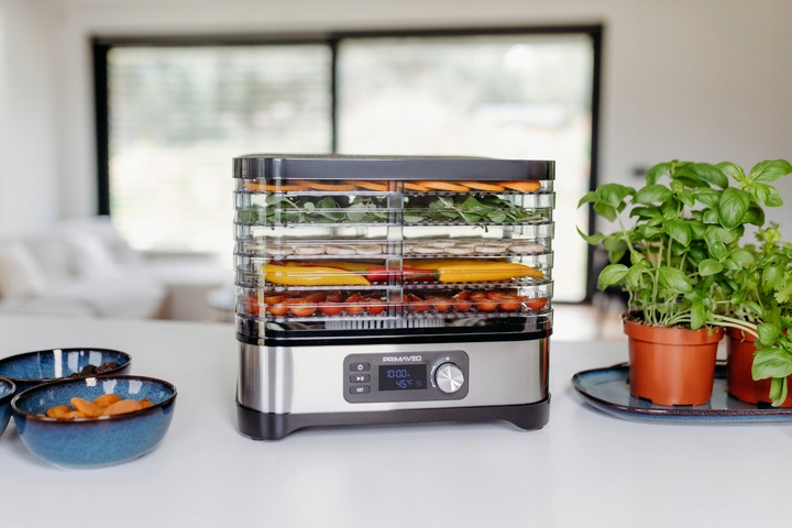 Suszarka do Grzybów Owoców Warzyw 16,8L TERMOOBIEG 450W TIMER PRIMAVEO 7SIT