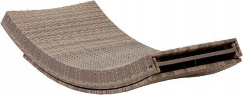 Leżak Ogrodowy Składany RATTANOWY z Poduszką