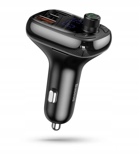 BASEUS TRANSMITER ADAPTER ŁADOWARKA BLUETOOTH FM MICRO SD DO AUTA