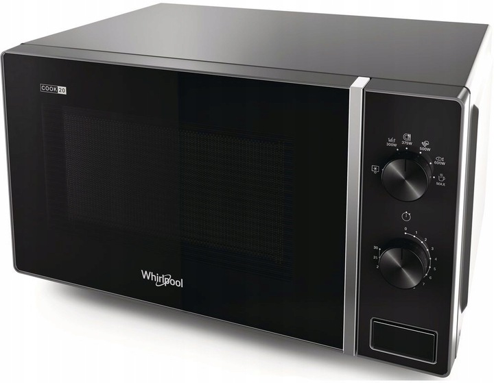 Kuchenka mikrofalowa wolnostojąca Whirlpool MWP 101SB 700W 20l SilverBlack