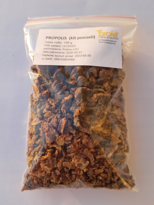 propolis (kit pszczeli) surowy polski 100 g