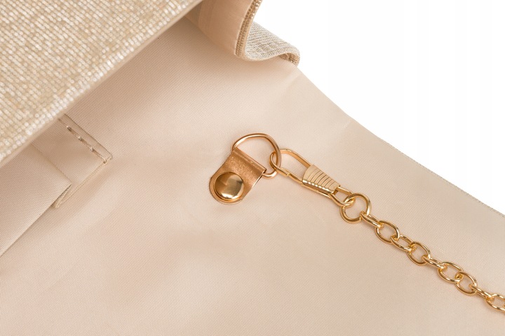 Torebka kopertówka damska złota wieczorowa elegancka na ramię Rovicky