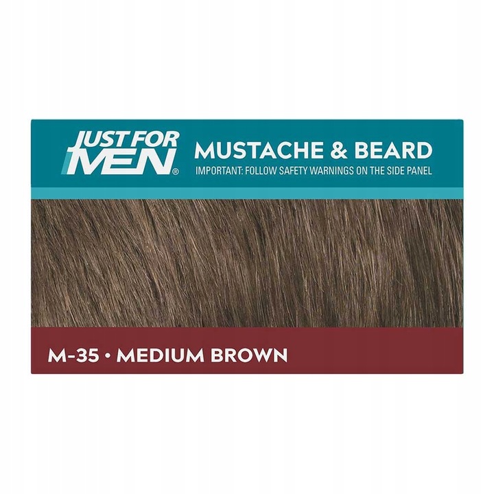Farba do brody Odsiwiacz Just For Men M35 Brązowy Średni brąz + Aplikator