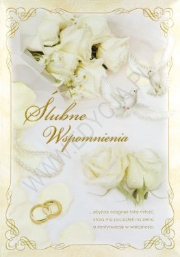 Ślubne Wspomnienia album zdjęcia+wpis duże pudełko