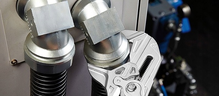 Szczypce nastawne 180 mm płaskie regulowane chromowane super jakość