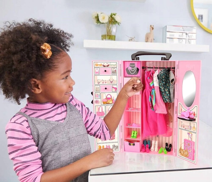 Szafa dla Lalek Garderoba dla Lalek Domek dla Lalek Akcesoria Lalka +GRATIS