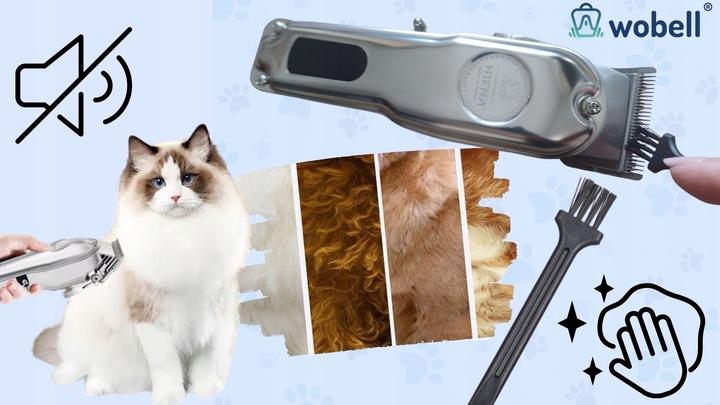 Maszynka do strzyżenia zwierząt dla psa kota golarka cicha profesjonalna