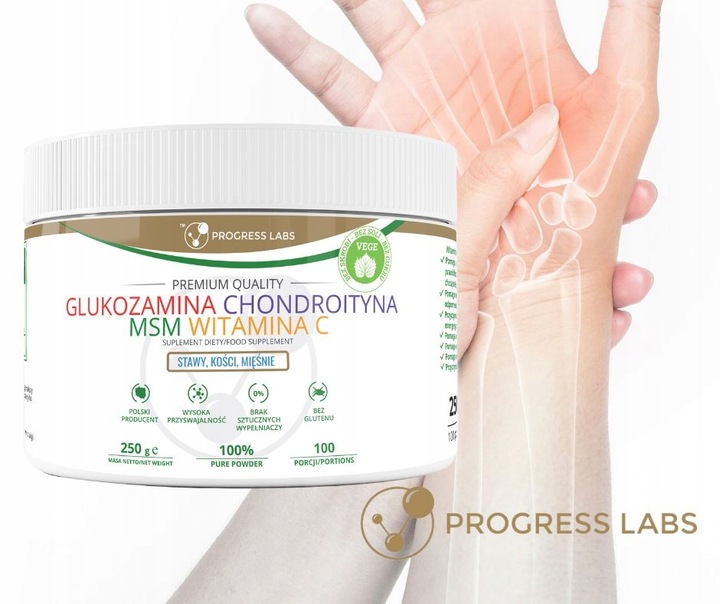 GLUKOZAMINA CHONDROITYNA MSM WITAMINA C VEGE 250g