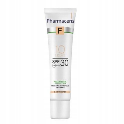 PHARMACERIS F Mineralny dermo-fluid matujący SPF30 - 10 Light, 30ml