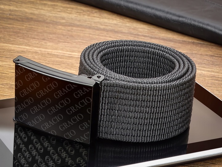 PARCIANY PASEK MĘSKI DO SPODNI Klamra GRACIO 145cm