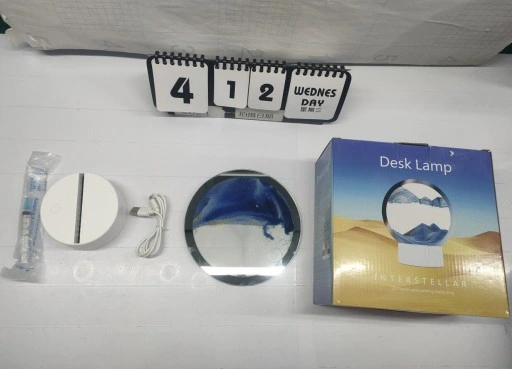 SZKŁO 3D MALOWANIE PIASKIEM KLEPSYDRA OBRÓT O 360° ŚCIEMNIANIE DOTYKOWE