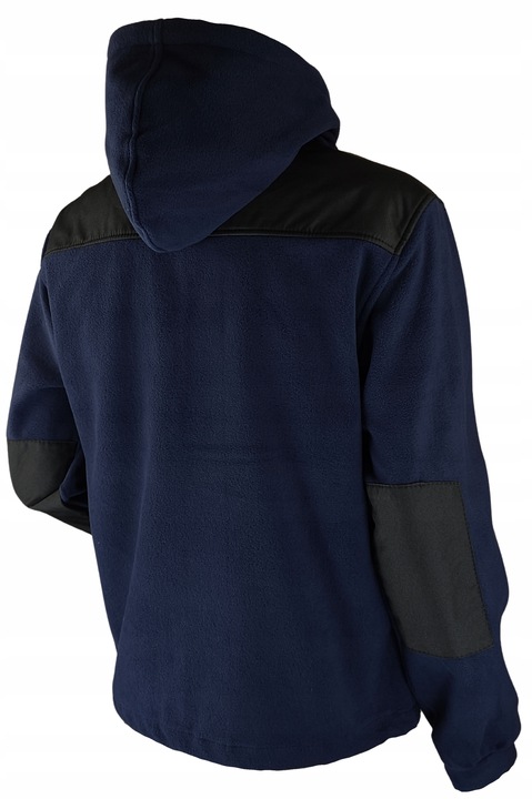 GRUBY POLAR ROBOCZY Bluza robocza POLAROWA z odpinanym KAPTUREM WZMOCNIONA